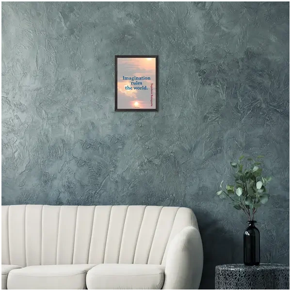 Premium framed print—Imagination rules the world (Napoleon) - Image 2