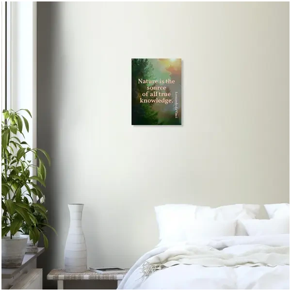 Premium matte print—Nature is the source of all true knowledge (Da Vinci) - Image 3