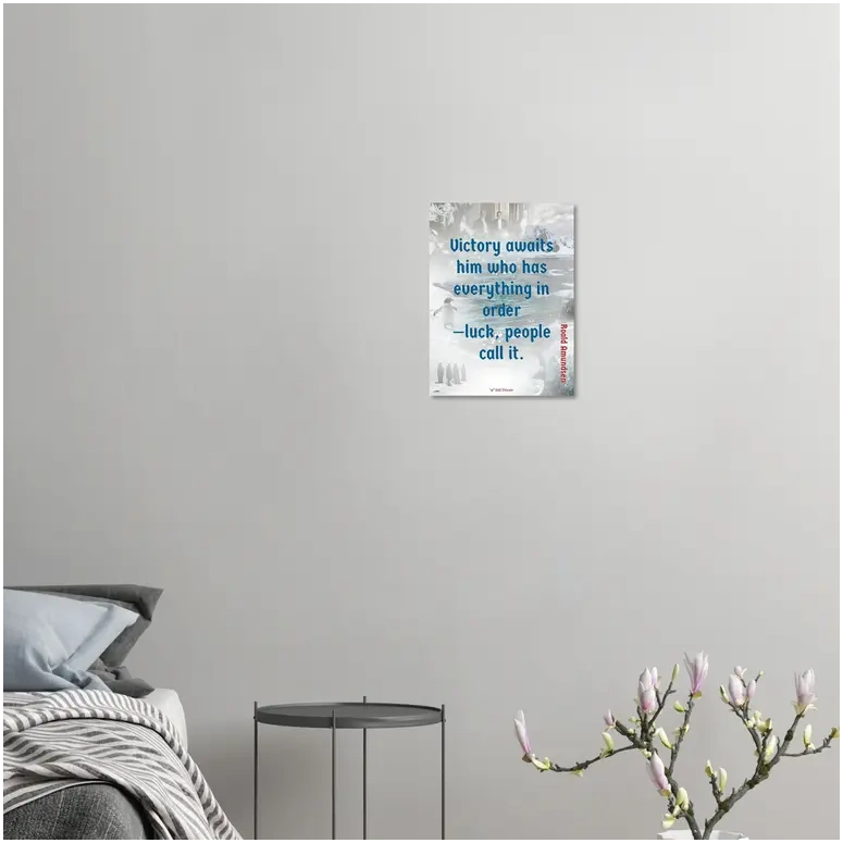 Premium matte print—Victory awaits him who has everything in order (Amundsen) - Image 2