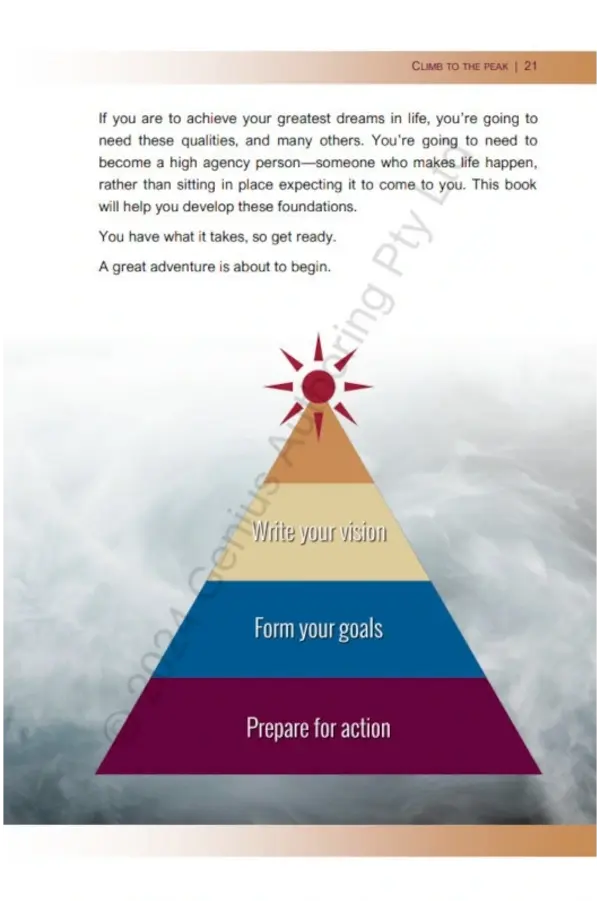 Climb to the Peak: How to write your vision and develop a plan to achieve your greatest dreams - Image 3